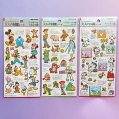 大人の図鑑シール トイ・ストーリー ミッキー＆フレンズ スヌーピー ディズニーのサムネイル