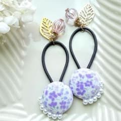 433✾︎ ハンドメイド ヘアゴム2個セット 22㎜くるみボタン - メルカリ