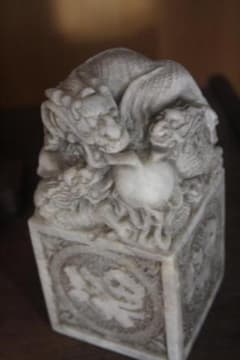 [Hands-On] Dragon Seal, Natural Stone, Hand-Carved, Antique, Stationery, Crafted Carving