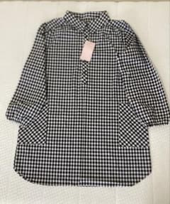 チェック柄長袖シャツ☆チュニックシャツ☆未使用のサムネイル