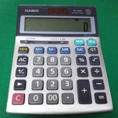 CASIO DS−12WT カシオ 電卓 計算機のサムネイル