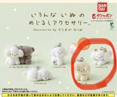 いろんないぬのめじるしアクセサリー　2点セット　てらおかなつみのサムネイル