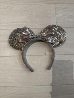 ディズニー カチューシャ スパンコール シルバーのサムネイル