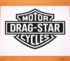 2枚組 ドラッグスターカッティングステッカー 14×11cmのサムネイル