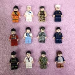 ミニフィギュア ミニフィグ  ブロック 互換 商品 働く男の人 セット 12体のサムネイル