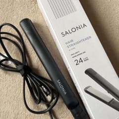 SALONIA ダブルイオン ストレートアイロン ブラックのサムネイル