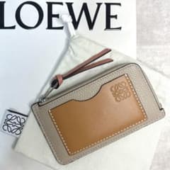 美品✨LOEWE フラグメントケース カード コイン ケース ライトオーツハニーのサムネイル