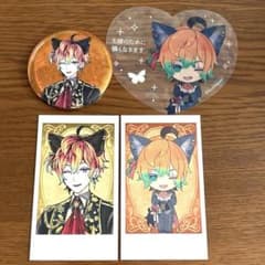 あくねこ テディ 缶バッチ ポストカード ぱしゃこれ クリアカード ぬいぐるみ あくねこ 悪魔執事と黒い猫 ナンジャ チェキ 缶バッジ クリアカード