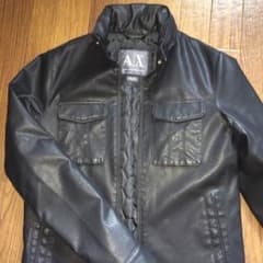 ほぼ新品 アルマーニ レザージャケットのサムネイル