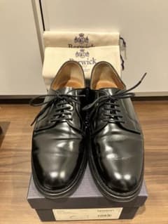 Berwick 4406 プレーントゥ　黒　25.0cm 箱付きのサムネイル