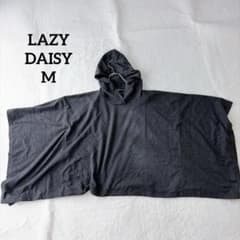 [Lazy Daisy] Poncho-style Hoodie, Size M, Charcoal Gray, with Hood