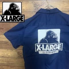 【入手困難】エクストララージ　XLARGE  ワークシャツ　刺繍ロゴのサムネイル
