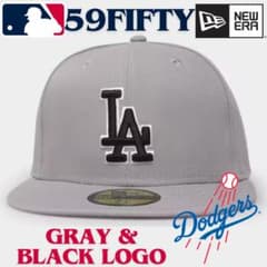 【海外限定】758 ニューエラ ロサンゼルスドジャース 59FIFTY グレー 海外限定】758 ニューエラ ロサンゼルスドジャース 59FIFTY グレー