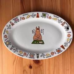 JRA中山競馬場限定・非売品】おがわじゅりデザイン カレー皿 オーバル