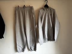 【美品】adidas ジャージ上下セット グレー L ジップパーカー パジャマのサムネイル