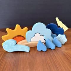 正規品 グリムス社 GRIMM`S お天気のつみき ウェザーブロック 積み木