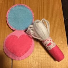 確認用フェルトお化粧セットハンドメイドのサムネイル