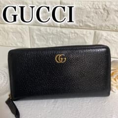 【美品】GUCCI グッチ マーモント ラウンドファスナー 長財布のサムネイル
