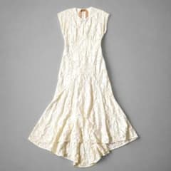 美品✨N˚21 フラワーレース ワンピース ドレス フレア ノースリーブ