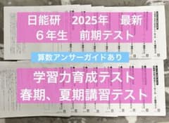 2025年度 最新 日能研 6年生 育成テスト 講習テスト他 - メルカリ
