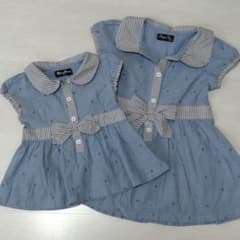 姉妹　お揃い　ワンピース　110 80のサムネイル