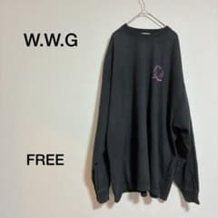 W.W.G 長袖 トップス ブラック FREEサイズ