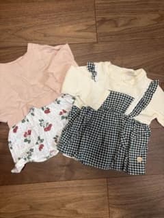 ベビー服 トップス 2点セット さくらんぼ チェックのサムネイル