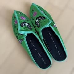 FUJIN TREE × CITYSHOP 刺繍フラットシューズ 24.0