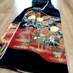 華麗な逸品&極美品極美品【正絹 和装 着物 振袖 留袖 和装 訪問着 黒