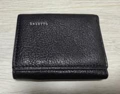 ORSETTO 三つ折り財布 レザー ブラックのサムネイル