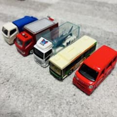 トミカ　はたらく車　まとめ売り　5台　消防車　バス　海遊館　ゴミ収集車　郵便車