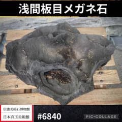 6840 浅間板目メガネ石 ウブ 溶岩 盆栽 付石 庭石 自然石 山 6840 浅間板目メガネ石 ウブ 溶岩 盆栽 付石 庭石 自然石 山 - メルカリ