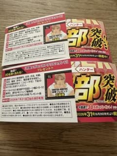HUNTER×HUNTER 39권 특제 메가히소카 아크릴 스탠드 응모권 2장