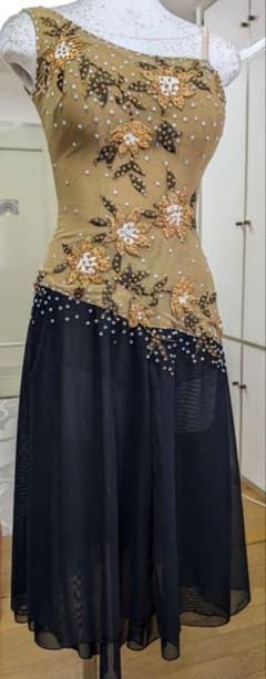 ラテンベージュ黒ドレス　gitane リメイク済　ネックレス付 m30519981735_1.jpg?1761888233