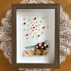 シーグラスアート☆海辺の花火☆ - メルカリ