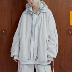 CASPER JOHN AIVER　ドレープスウェードフライトジャケットのサムネイル