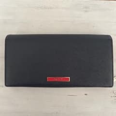 アニエスベー ボヤージュ 　 長財布 バイカラー ネイビー レッド　z6