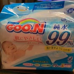エリエール グーン 肌にやさしいおしりふき つめかえ用 70枚×3Pのサムネイル