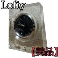 Lofty置時計 クリスタルガラス 黒文字盤 ローマ数字 インテリア時計 Lofty置時計 クリスタルガラス 黒文字盤 ローマ数字 インテリア時計