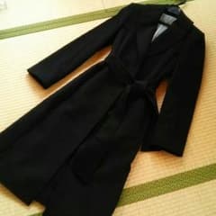 はるかれ様専用★ピンキー&ダイアン カシミヤ100%  ロングコート 黒のサムネイル