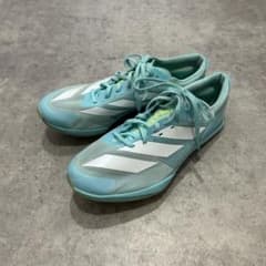 adidas アディゼロ 陸上スパイクフィネス 25センチ ライトブルー
