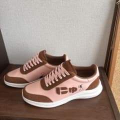 SANGACIO にゆスニーカー ピンク✖️茶 25cm新品 - メルカリ