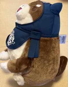 忠犬もちしば　忍者BIGぬいぐるみ　うえまち団子 タグ付き