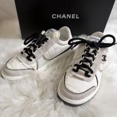 CHANEL シャネル スニーカー G39802 白 37 23.5cm - メルカリ