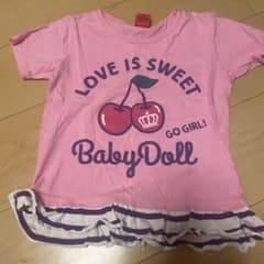 BABYDOLL キッズ Tシャツ ピンク 130のサムネイル
