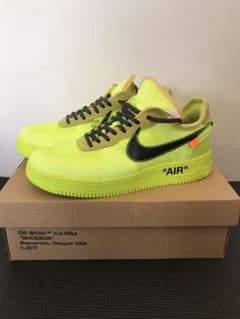 NIKE AIR FORCE 1 OFF WHITE ボルト 27.5のサムネイル
