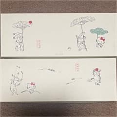 ハローキティー✖️タチキチ　鳥獣戯画プレート2枚のサムネイル