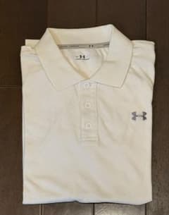 【和様　専用】UNDER ARMOUR ゴルフシャツ ホワイト MDのサムネイル