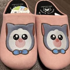 まめきちまめこ ルームシューズ スリッパ ピンクメロのサムネイル