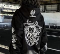 A'GEM9 クロスモチーフ パーカー ブラックのサムネイル